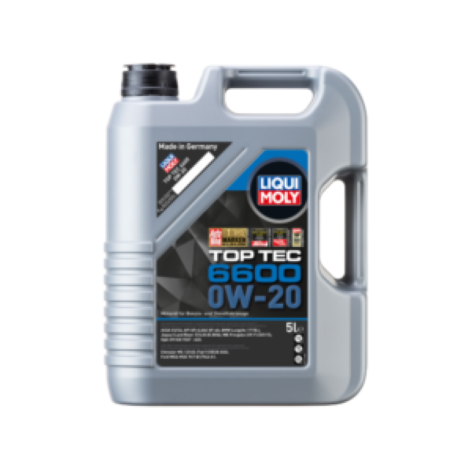 LIQUI MOLY Top Tec 6600 0W20 (5L) – Mercedes-Benz, BMW, Porsche, Volkswagen and Audi Approvals – Last for 10,000km